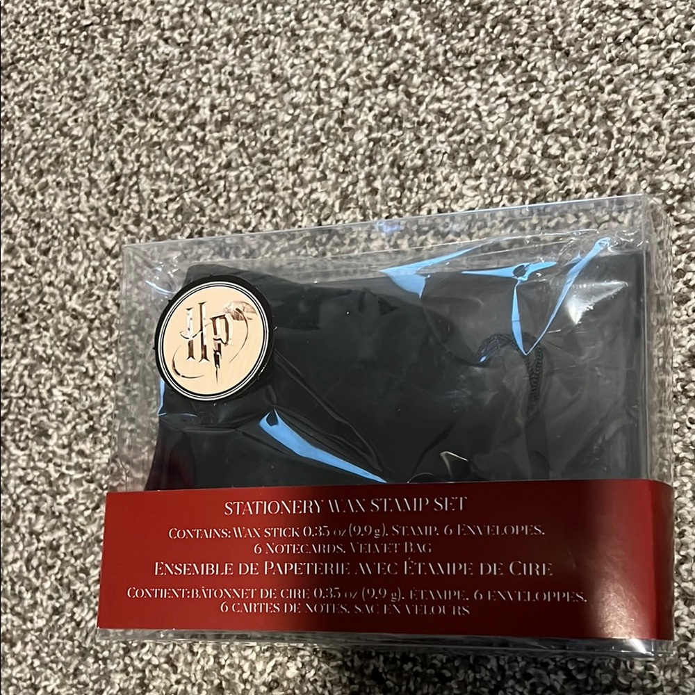 BNWT LOOTCRATE Exclusive Harry Potter Stationery Wax Stamp Set w/Black Pouch